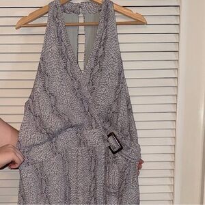 Anthropologie Marfa Dress Grayish/Lavender Patterned Dress